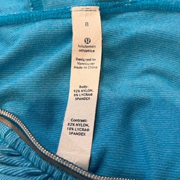 Lululemon Ruched Pullover Hoodie with Kangaroo Pocket and 1-Zip Pocket in Blue - Picture 8 of 8